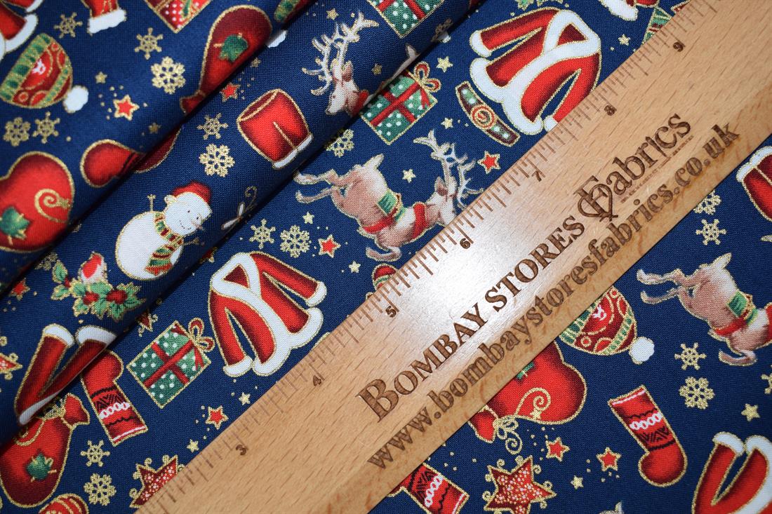 Navy Christmas Presents Cotton