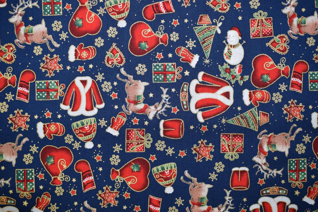 Navy Christmas Presents Cotton