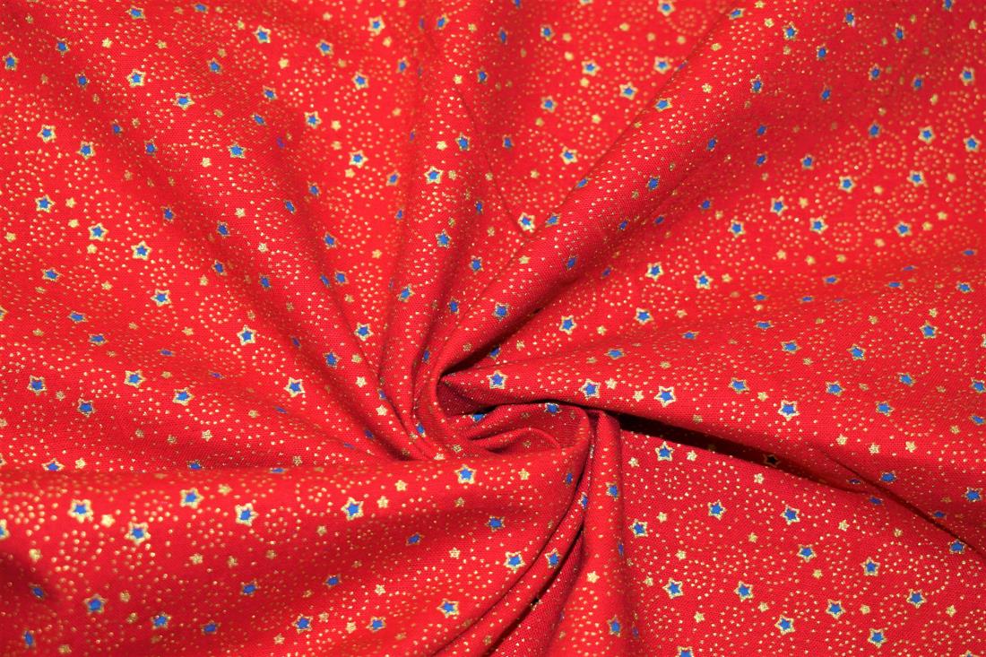 Red Cotton Christmas Stars