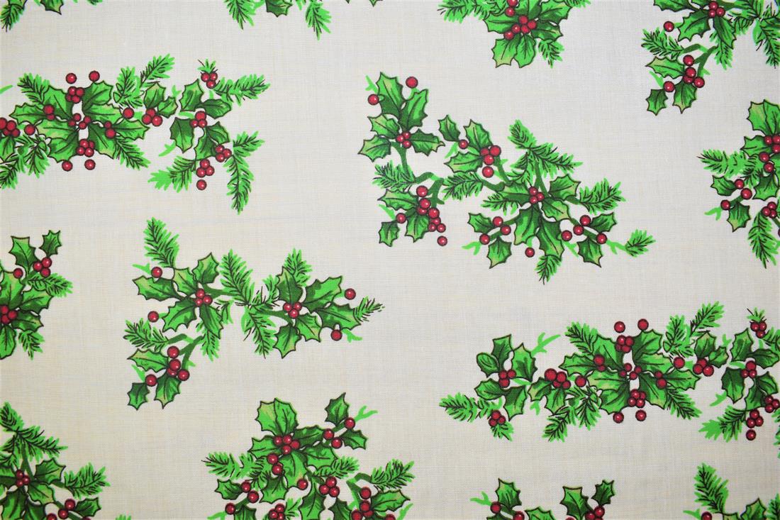 White Cotton Holly Leaf