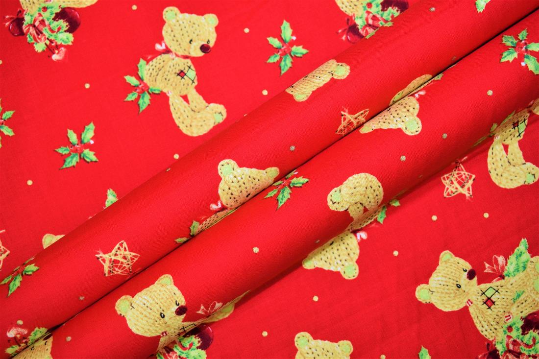 Red Cotton Christmas Bears