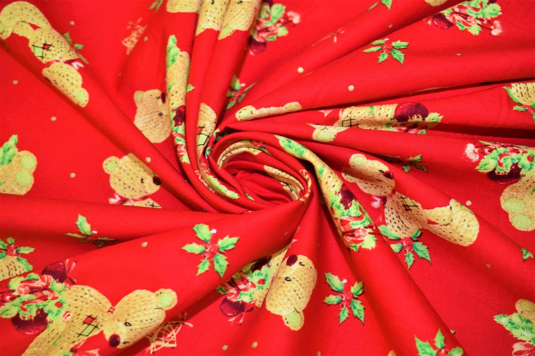 Red Cotton Christmas Bears