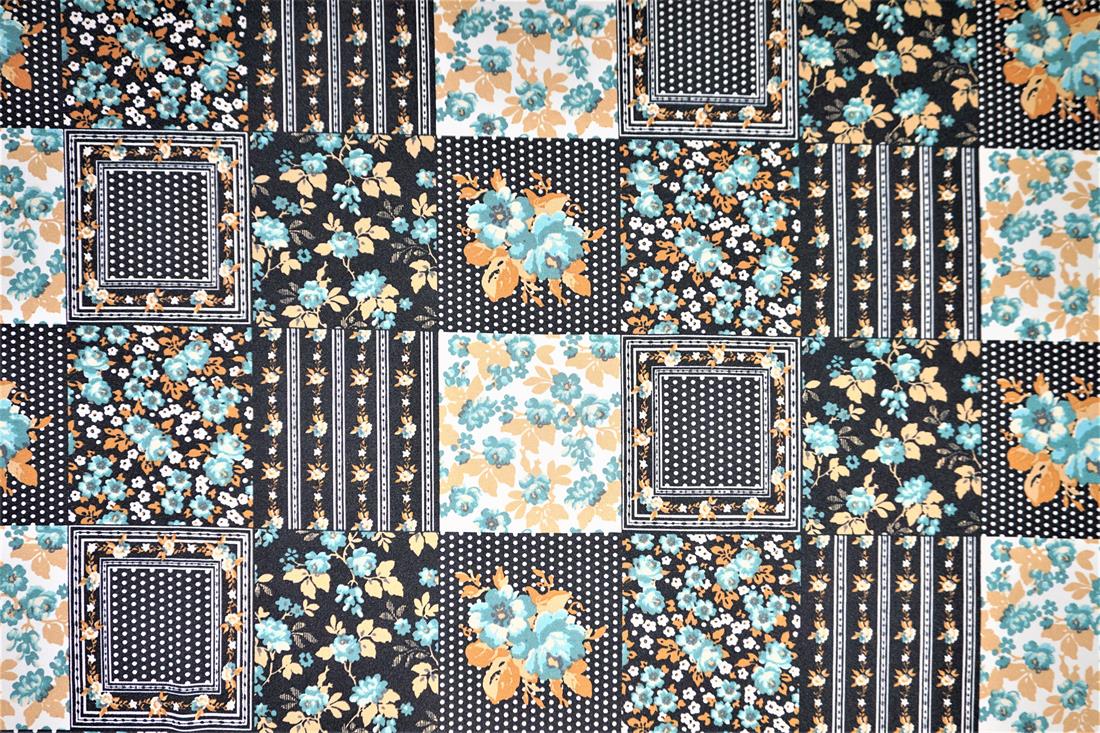 Black Flower Squares