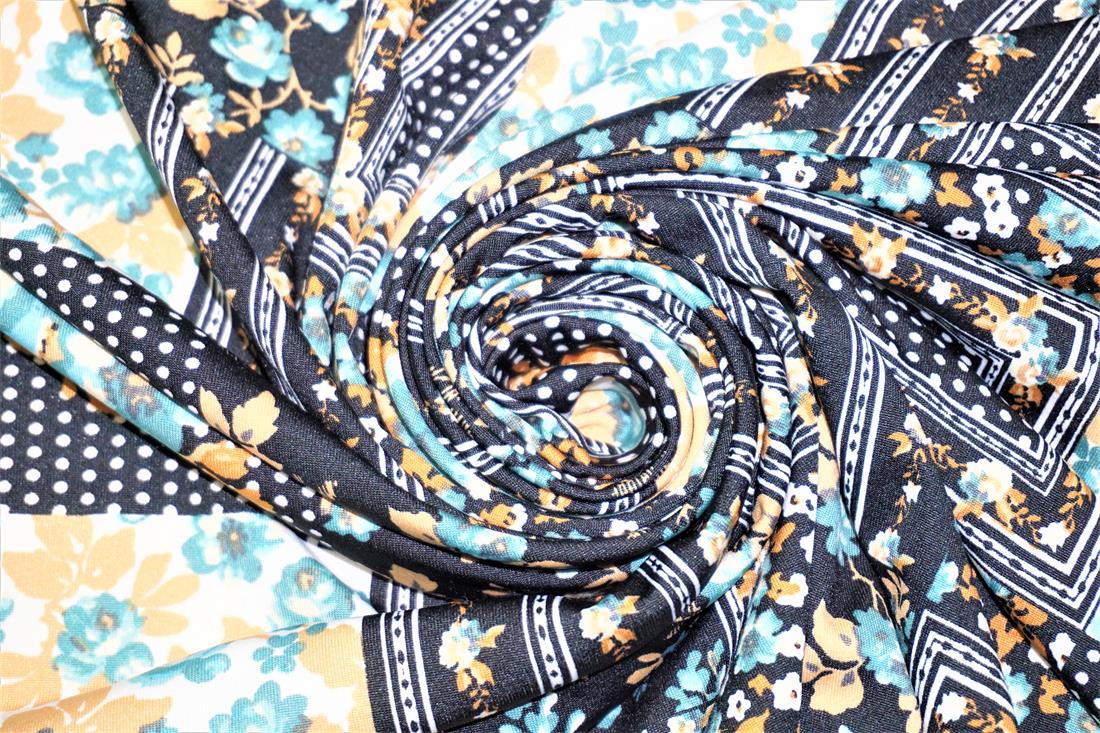 Black Flower Squares