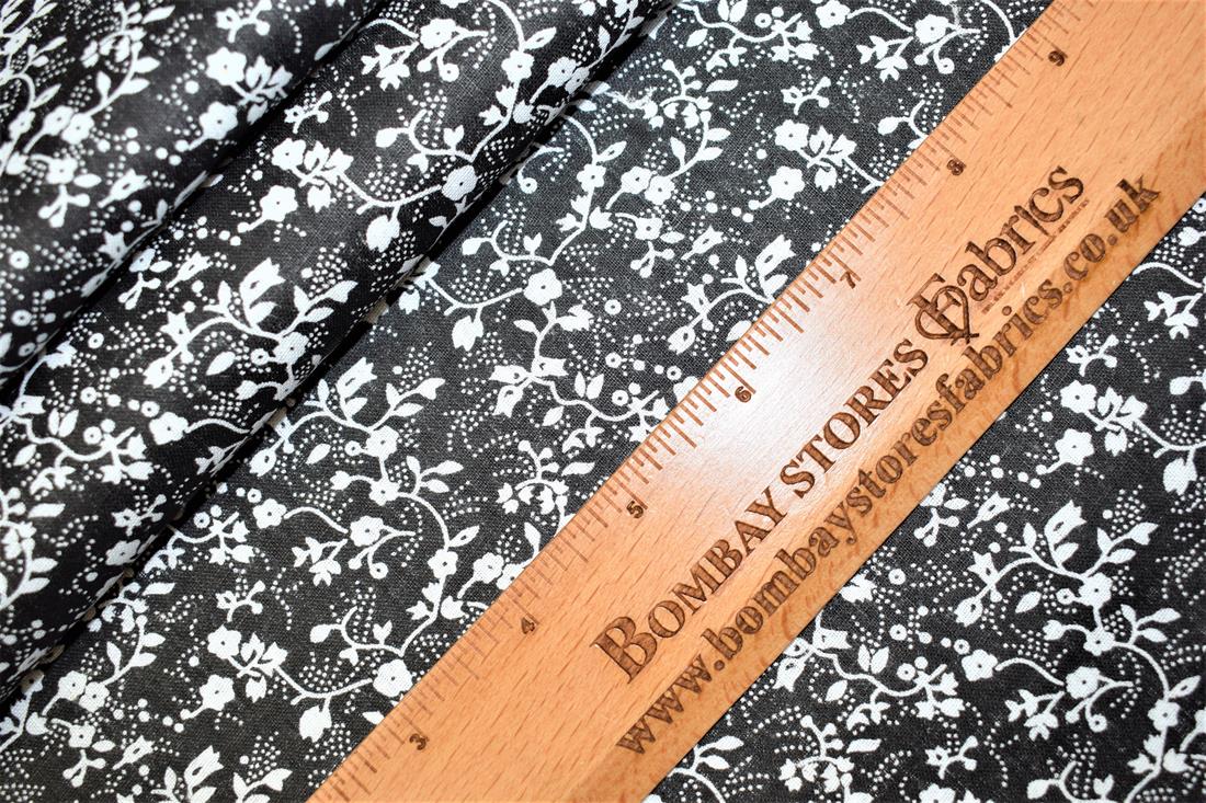 Black Printed Cotton Fabrics