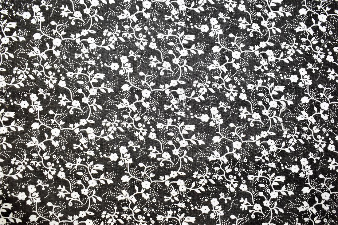 Black Printed Cotton Fabrics