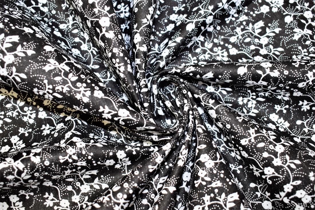 Black Printed Cotton Fabrics