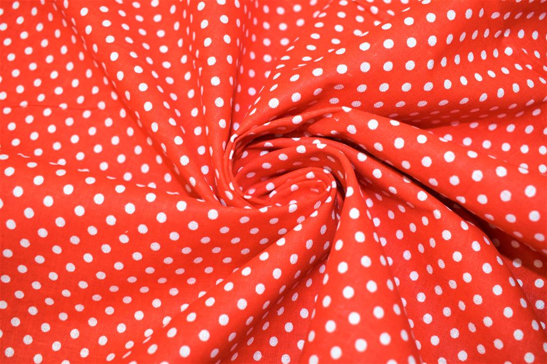 Red Printed Cotton Fabrics