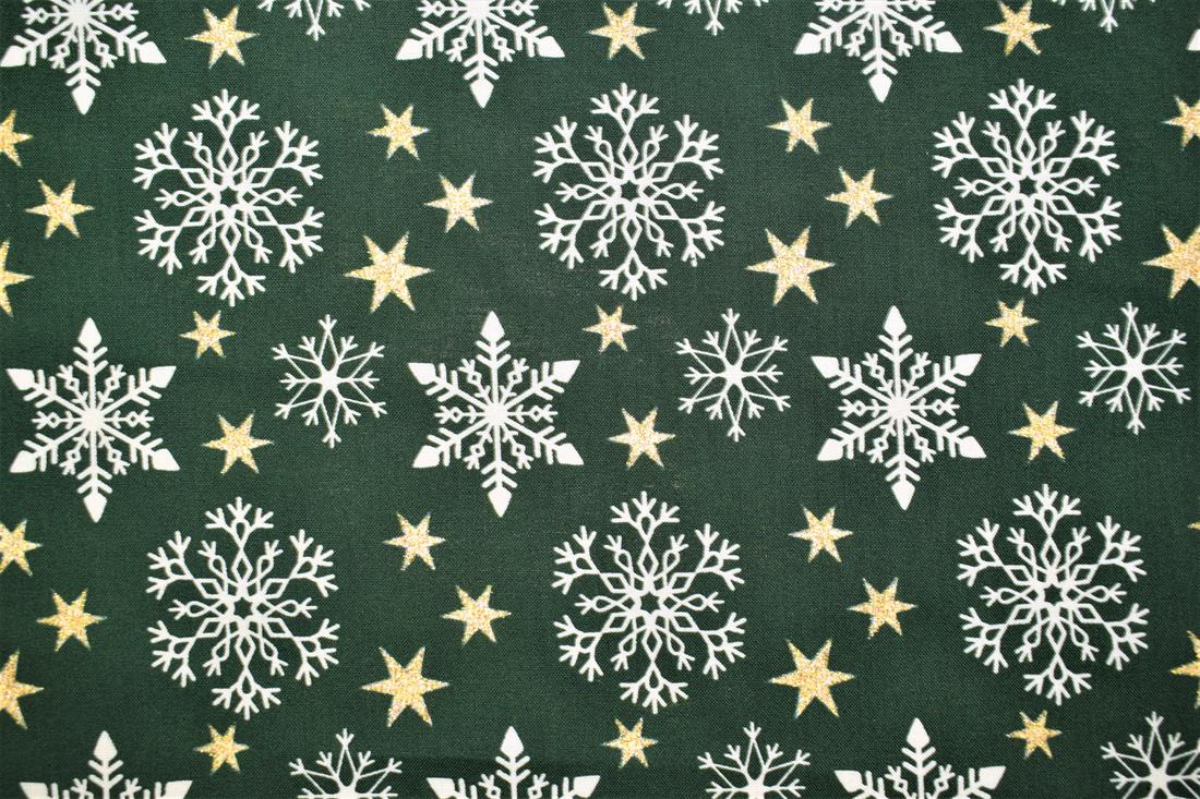 Bottle Printed Christmas Glitter Snowflake Star Cotton