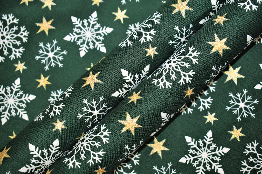 Bottle Printed Christmas Glitter Snowflake Star Cotton