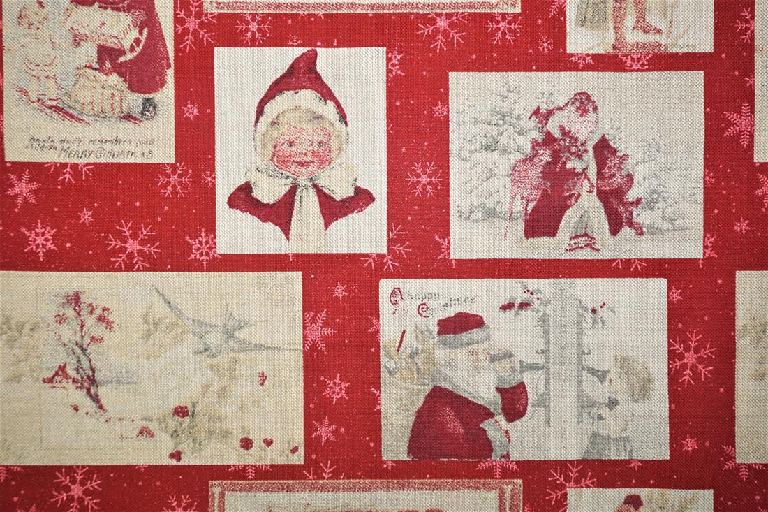 Red Cotton Christmas Canvas