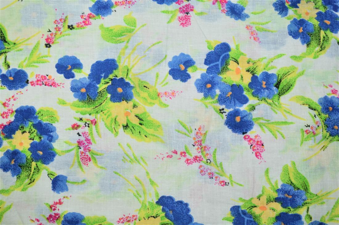White Lawn Printed Cotton Lawns