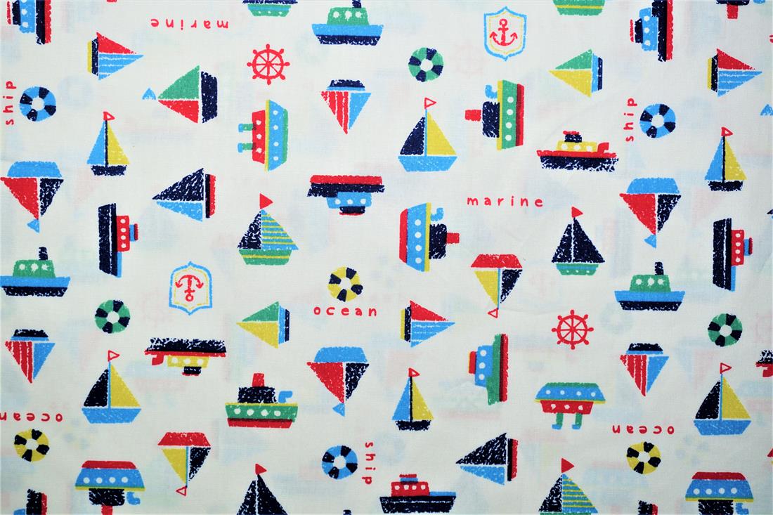White Printed Cotton Fabrics