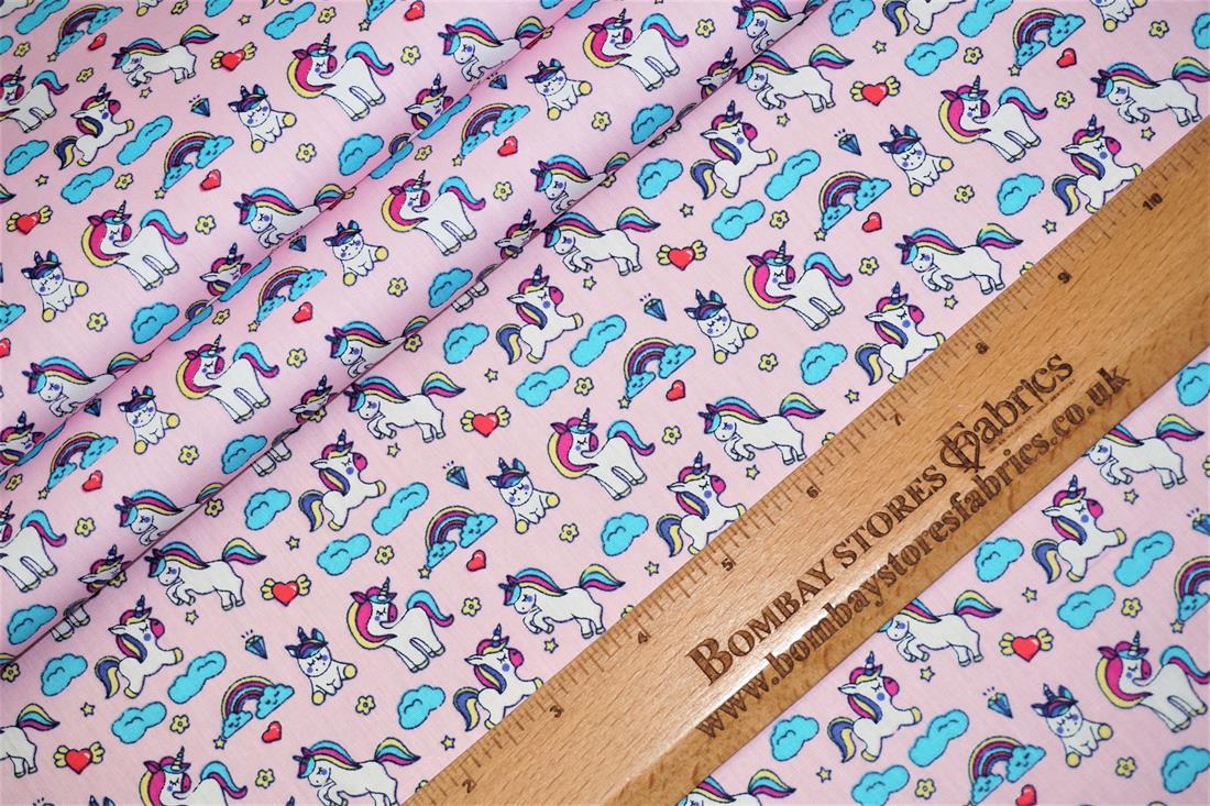 Pink Printed Cotton Fabrics