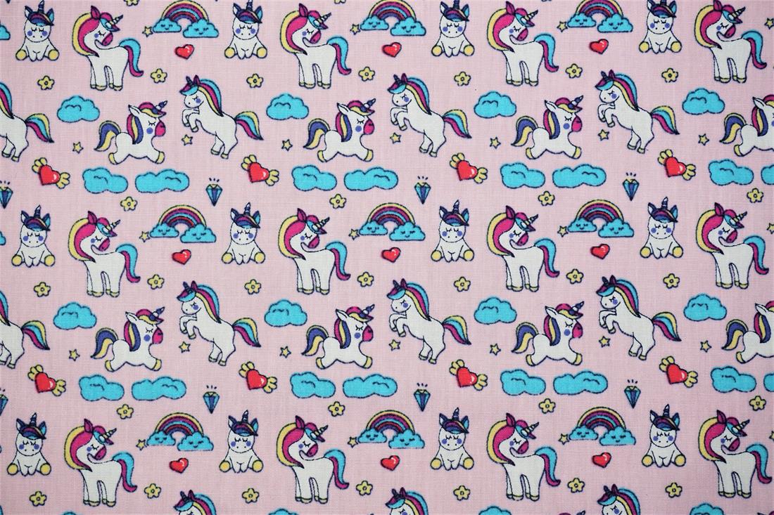 Pink Printed Cotton Fabrics
