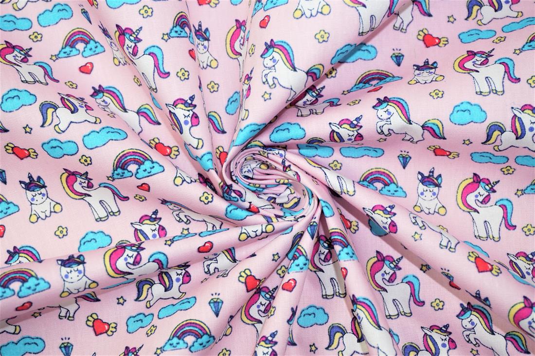 Pink Printed Cotton Fabrics