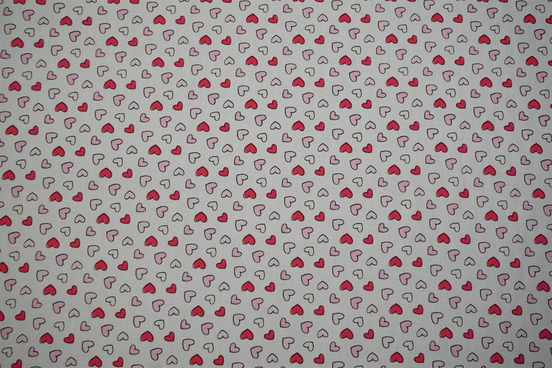 White Cotton Love Hearts