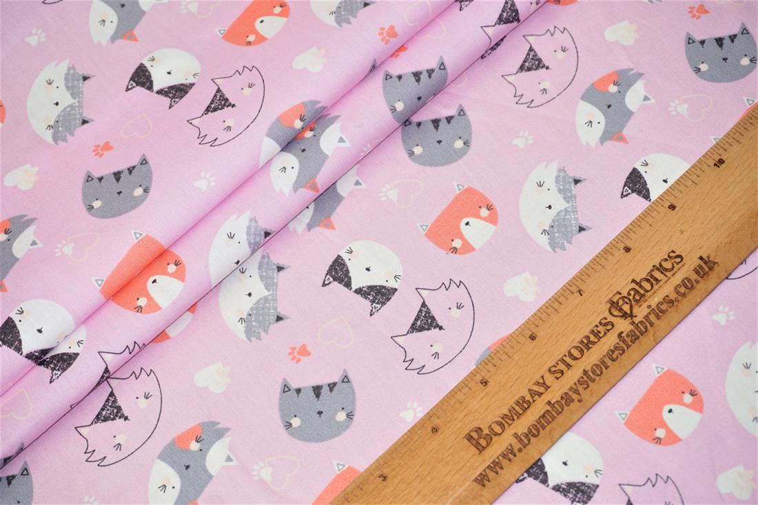 Pink Cotton Cats Face