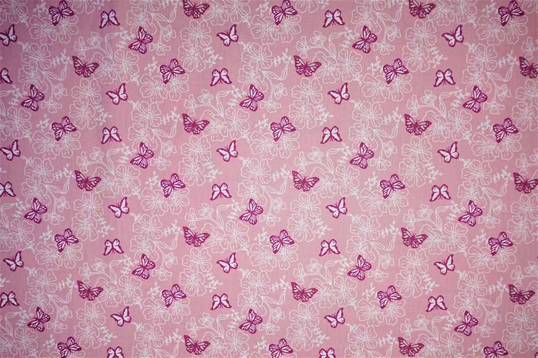 Pink Printed Cotton Fabrics