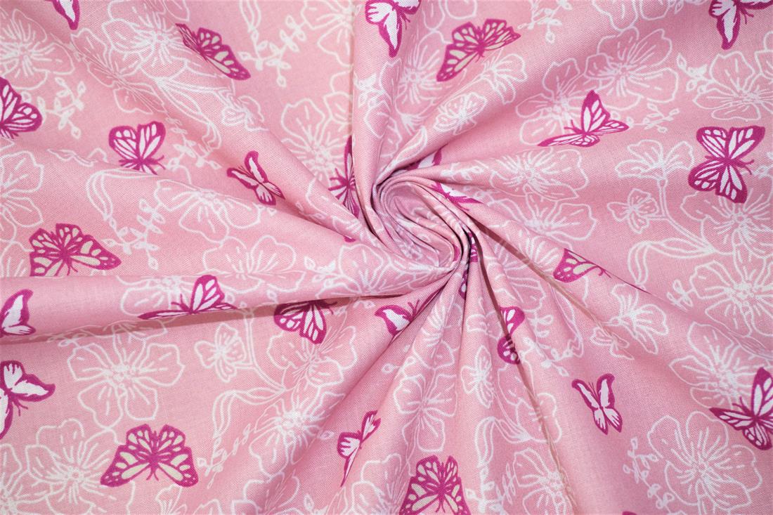 Pink Printed Cotton Fabrics