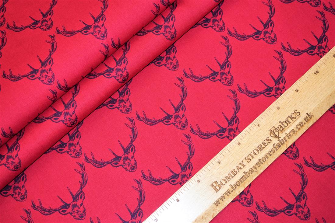 Red Printed Cotton Fabrics