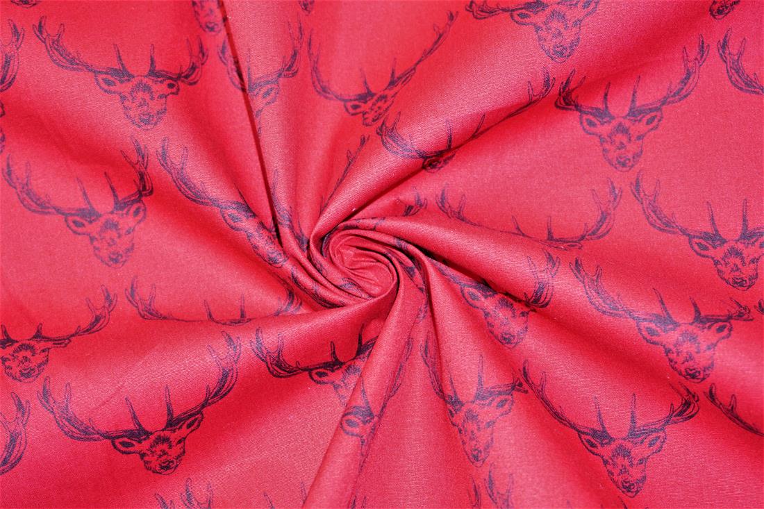 Red Printed Cotton Fabrics