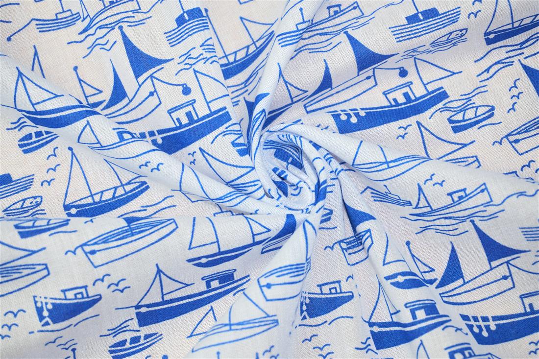 White Printed Poly Cottons
