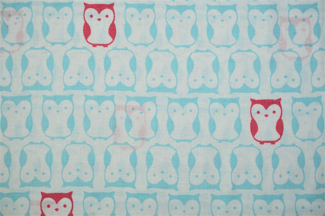 Blue Cotton Owls