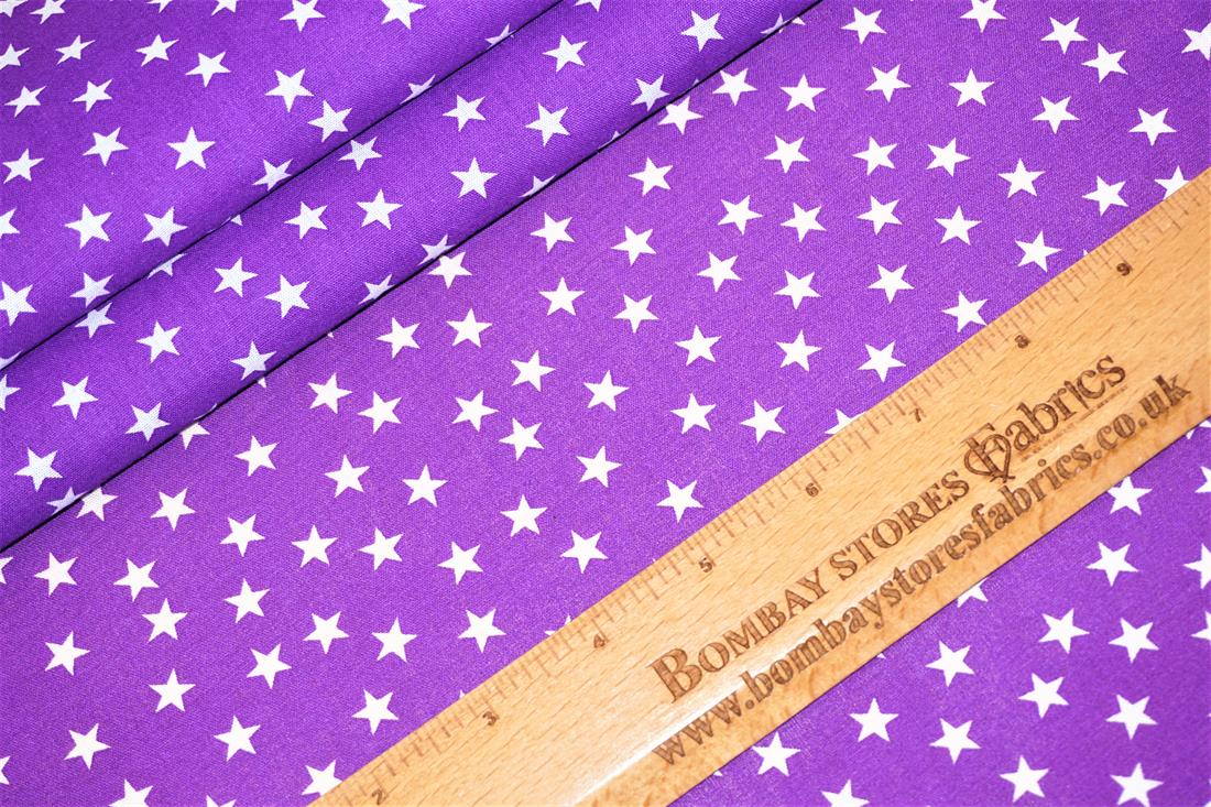 Purple Cotton Stars