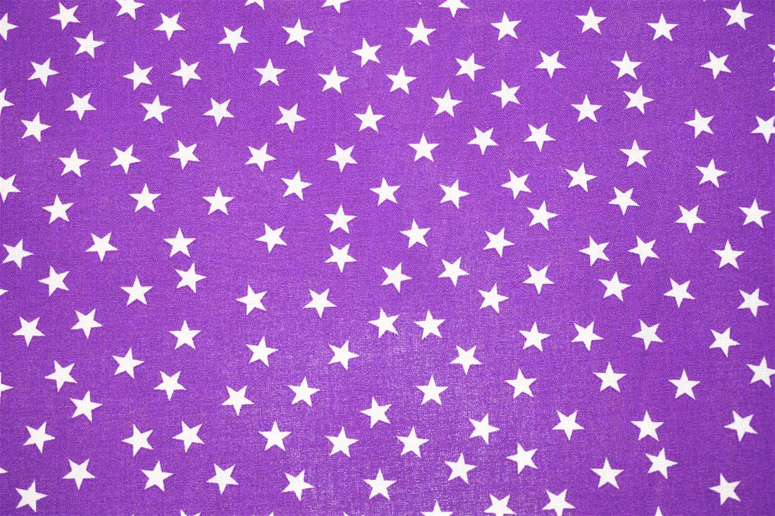 Purple Cotton Stars