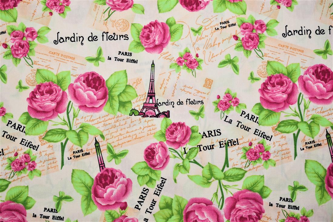 Pink Printed Cotton Fabrics