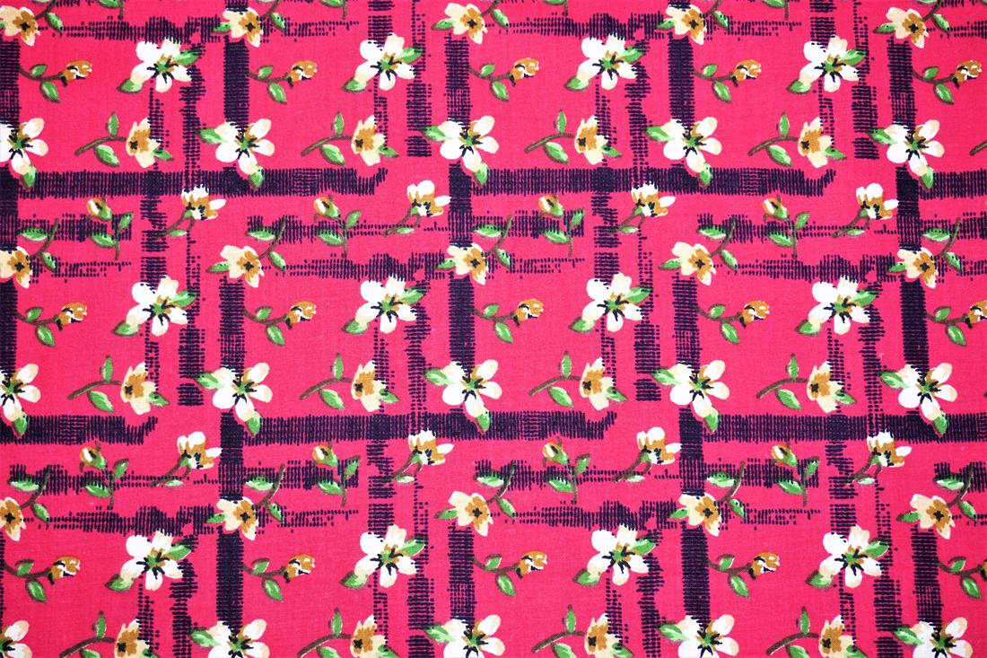 Pink Cotton Flower Line