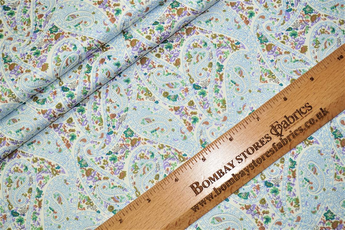 Blue Printed Cotton Fabrics