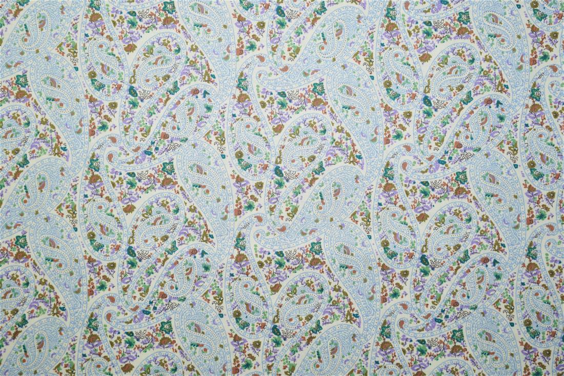 Blue Printed Cotton Fabrics