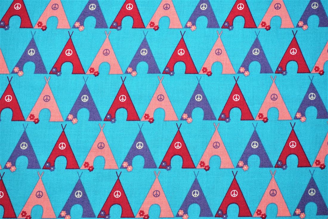 Turquoise Printed Cotton Fabrics