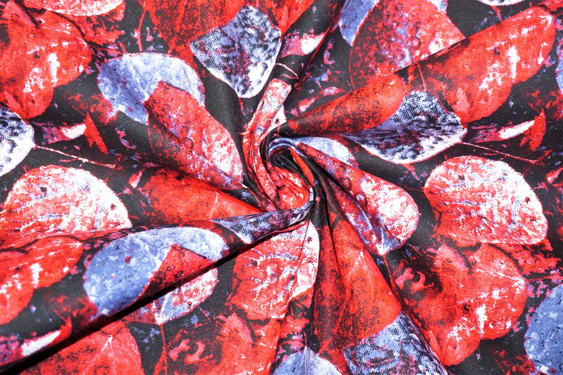 Red Printed Cotton Fabrics