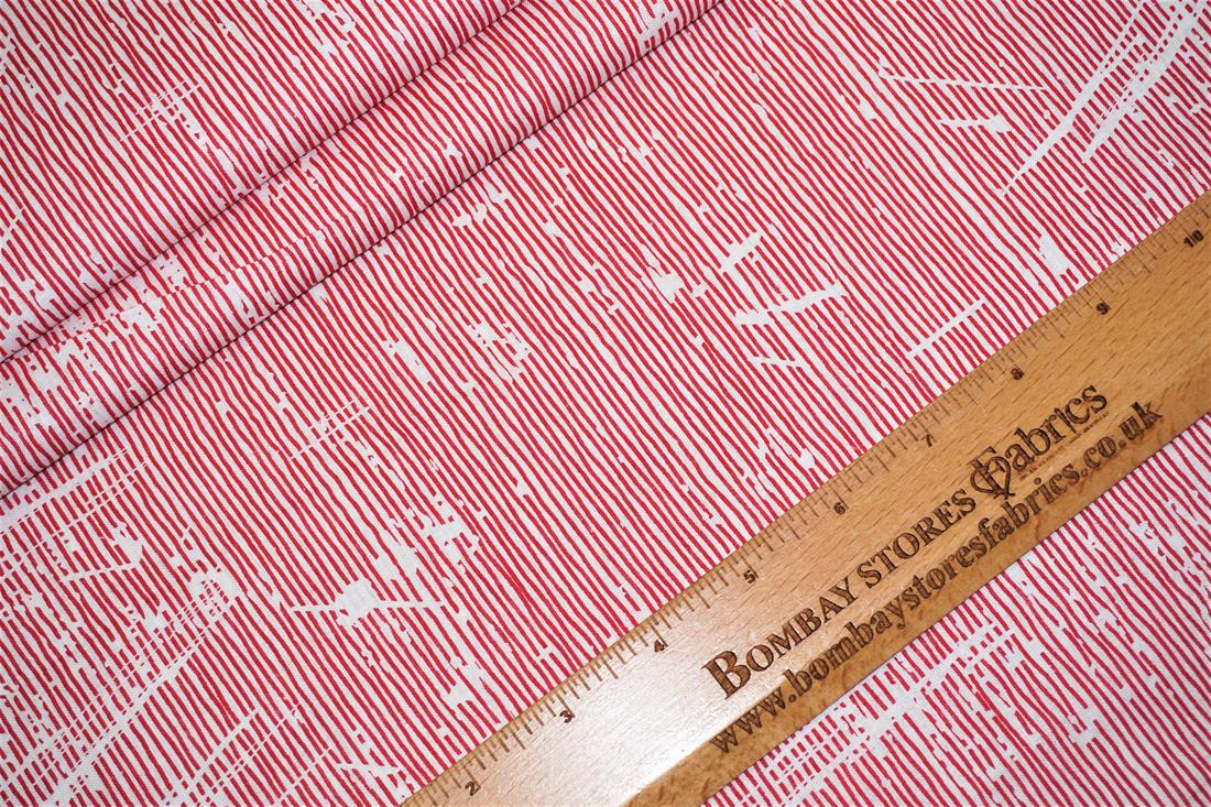 Red Printed Cotton Fabrics