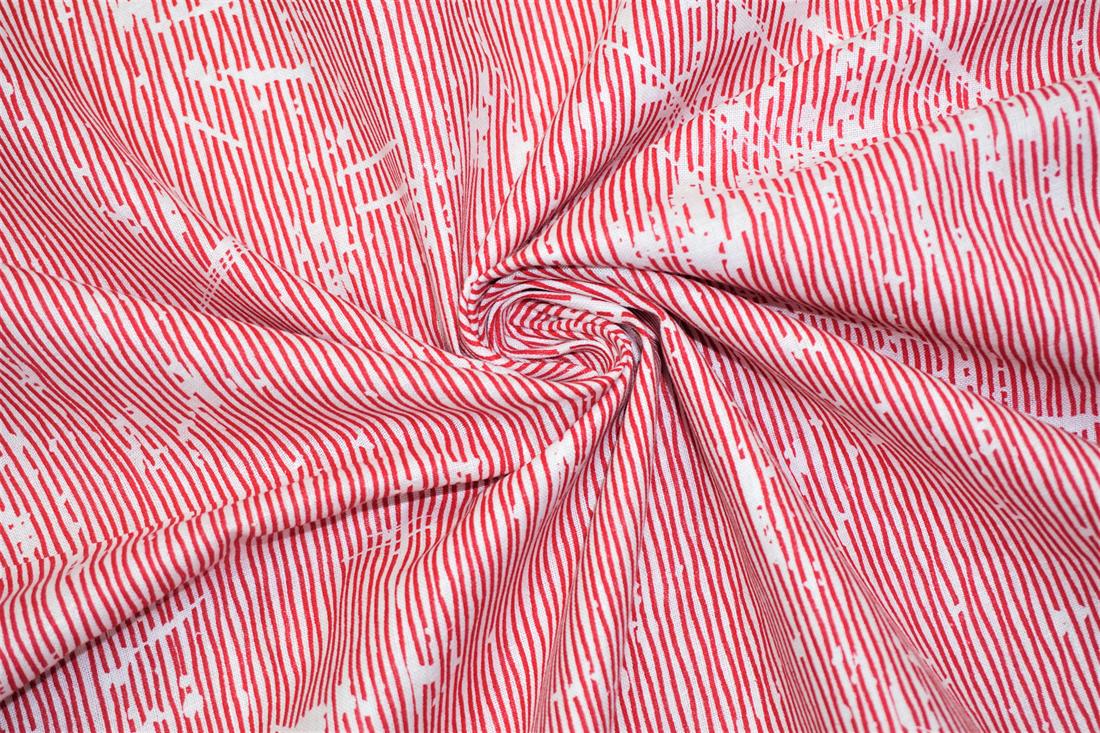 Red Printed Cotton Fabrics