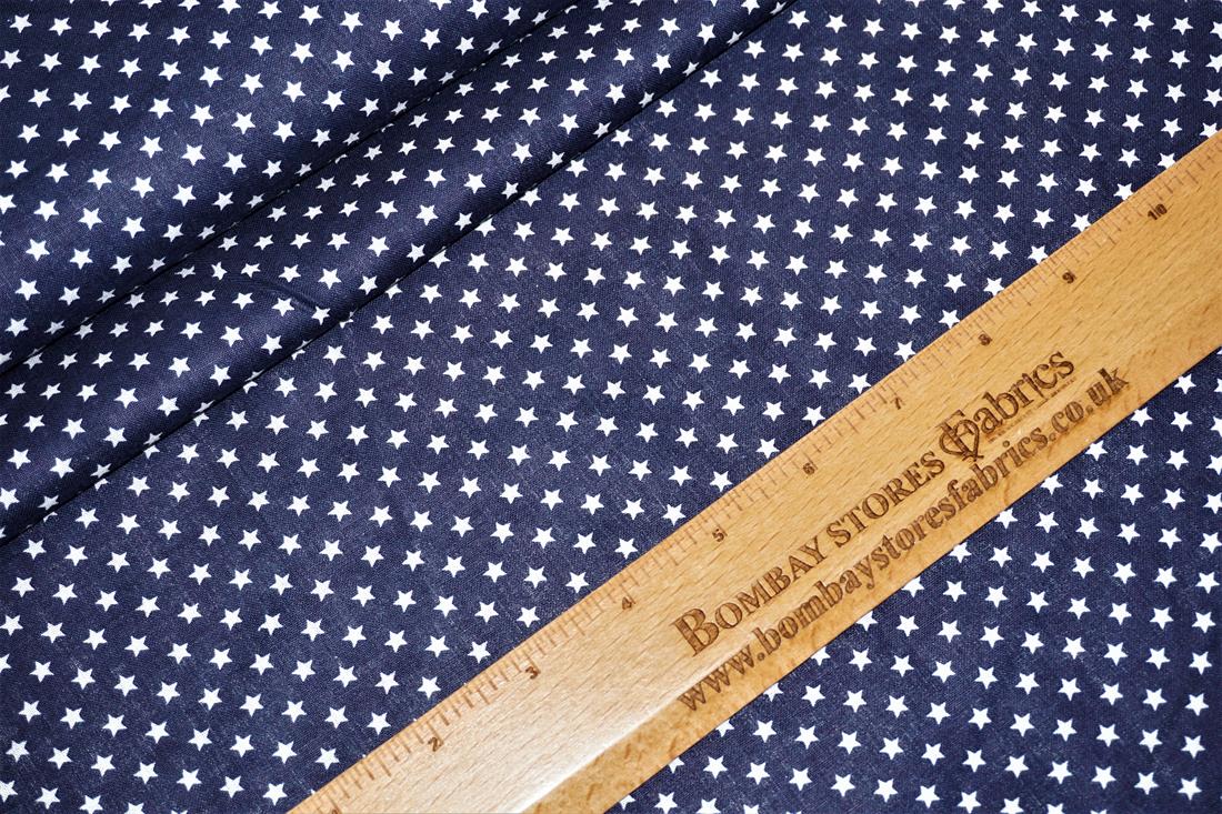 Navy Cotton Stars
