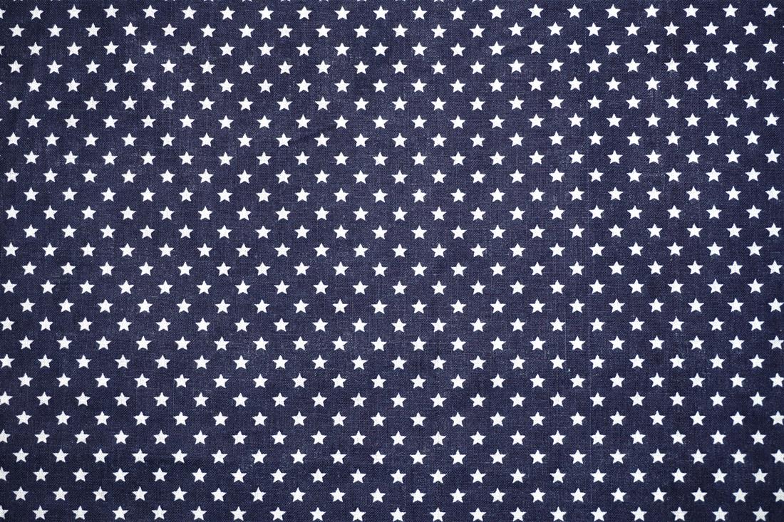 Navy Cotton Stars