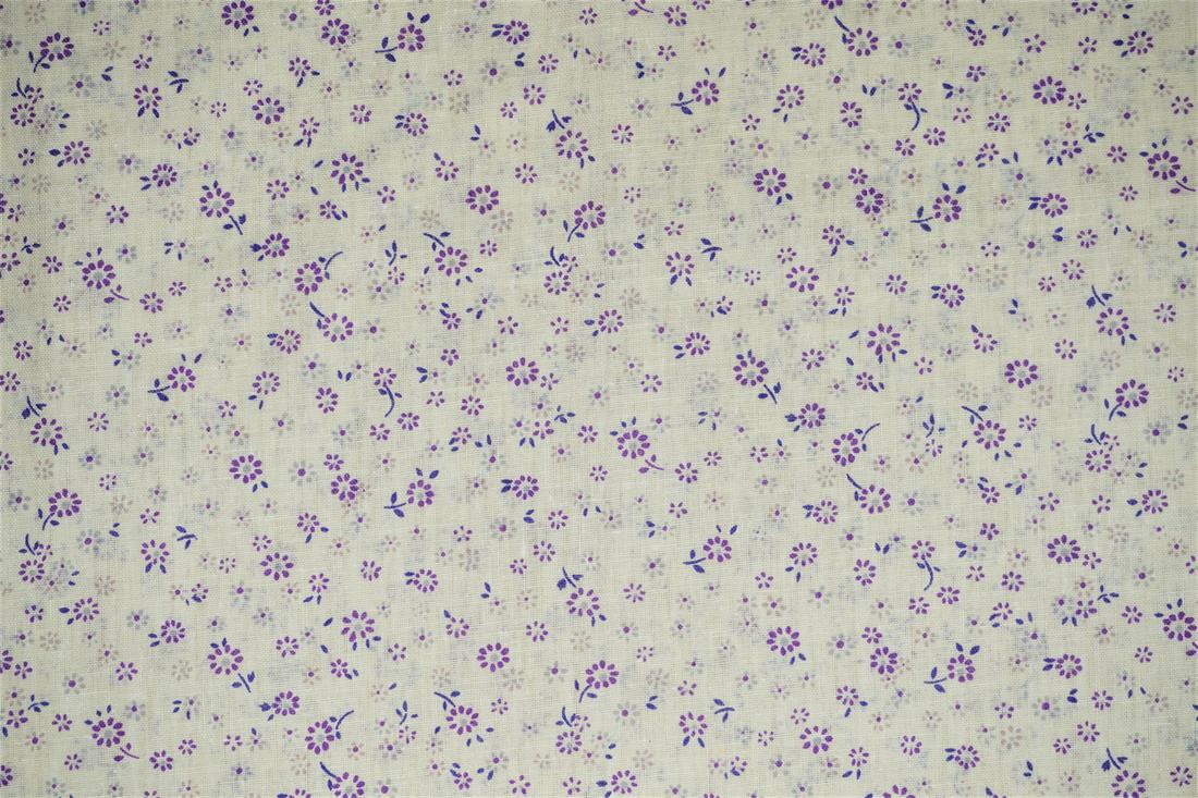 Cream Printed Cotton Fabrics