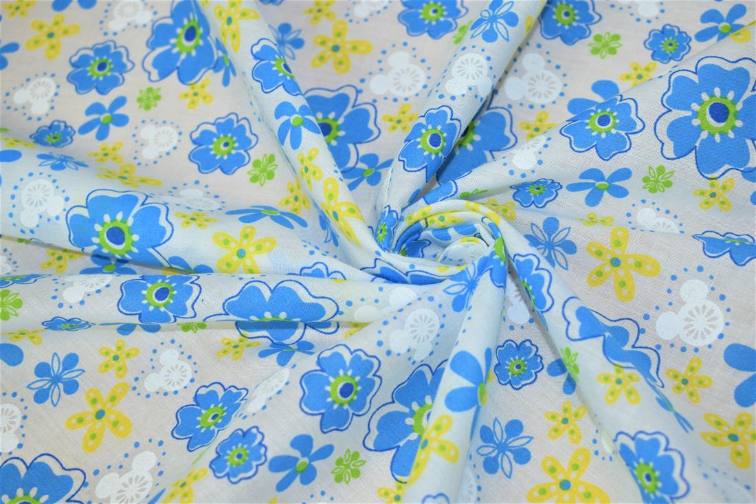 Blue Cotton Daisy Flower