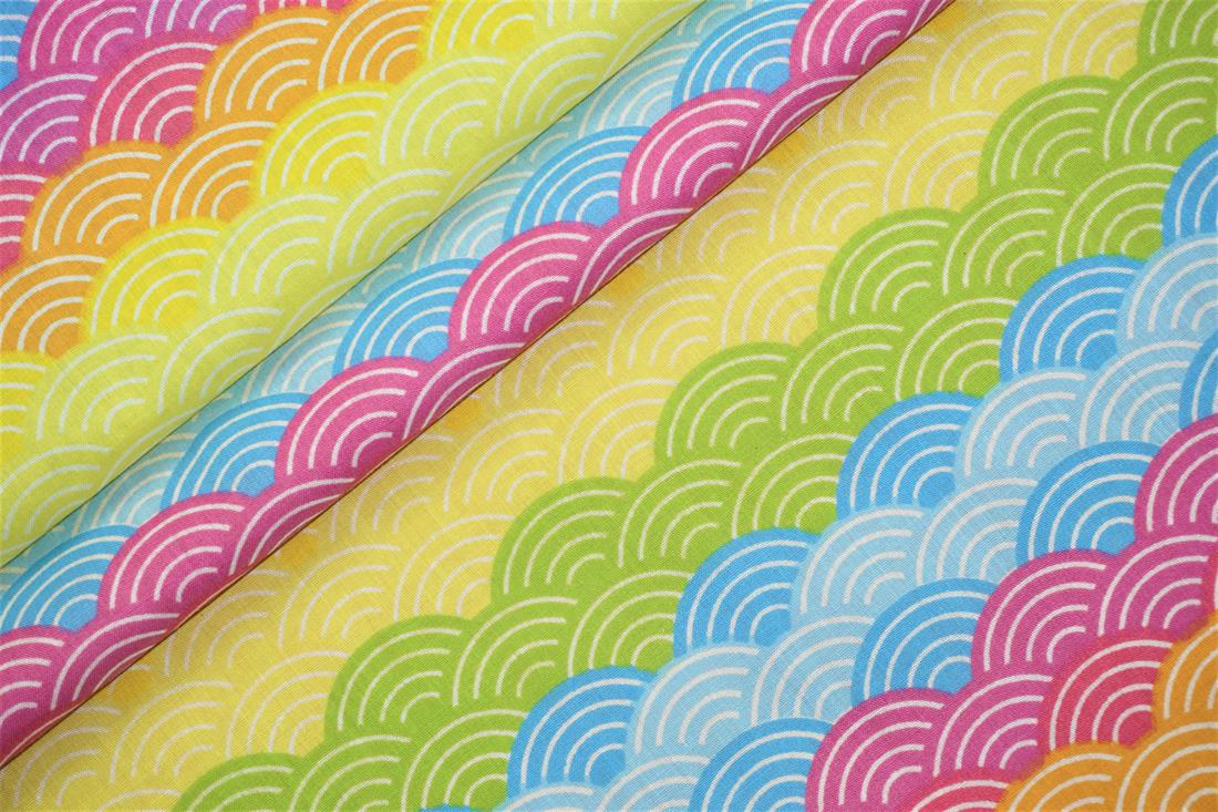 Bright Multicolour Cotton Printed Poly Cottons