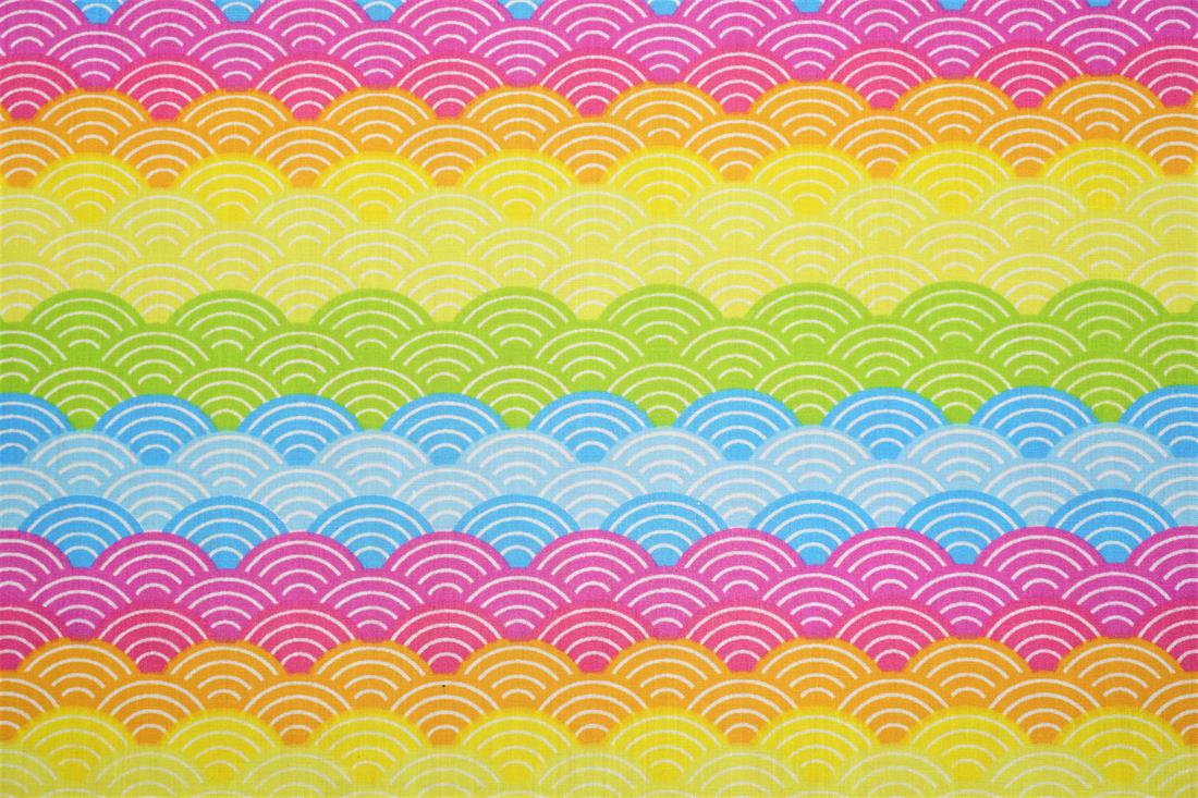 Bright Multicolour Cotton Printed Poly Cottons