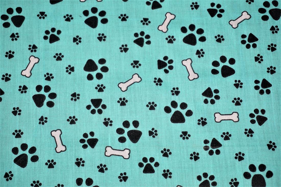 Aqua Cotton Printed Poly Cottons