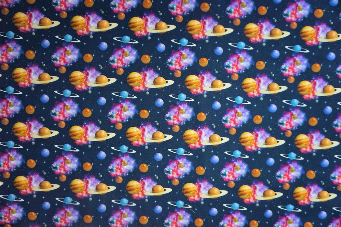 Dark Blue & Mix Printed Cotton Fabrics