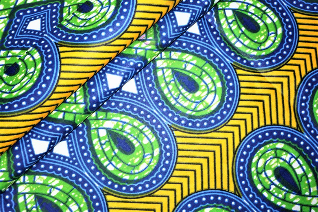 Multicolour Cotton African Wax Prints 6 Yard