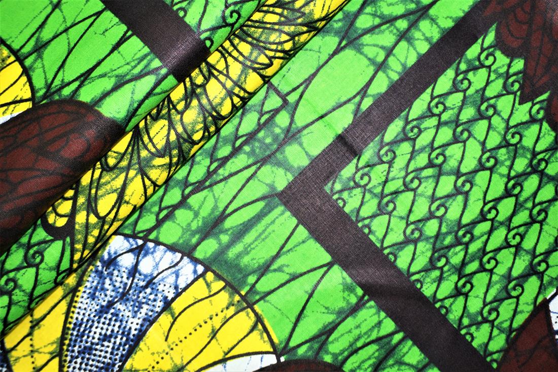 Multicolour Cotton African Wax Prints 6 Yard