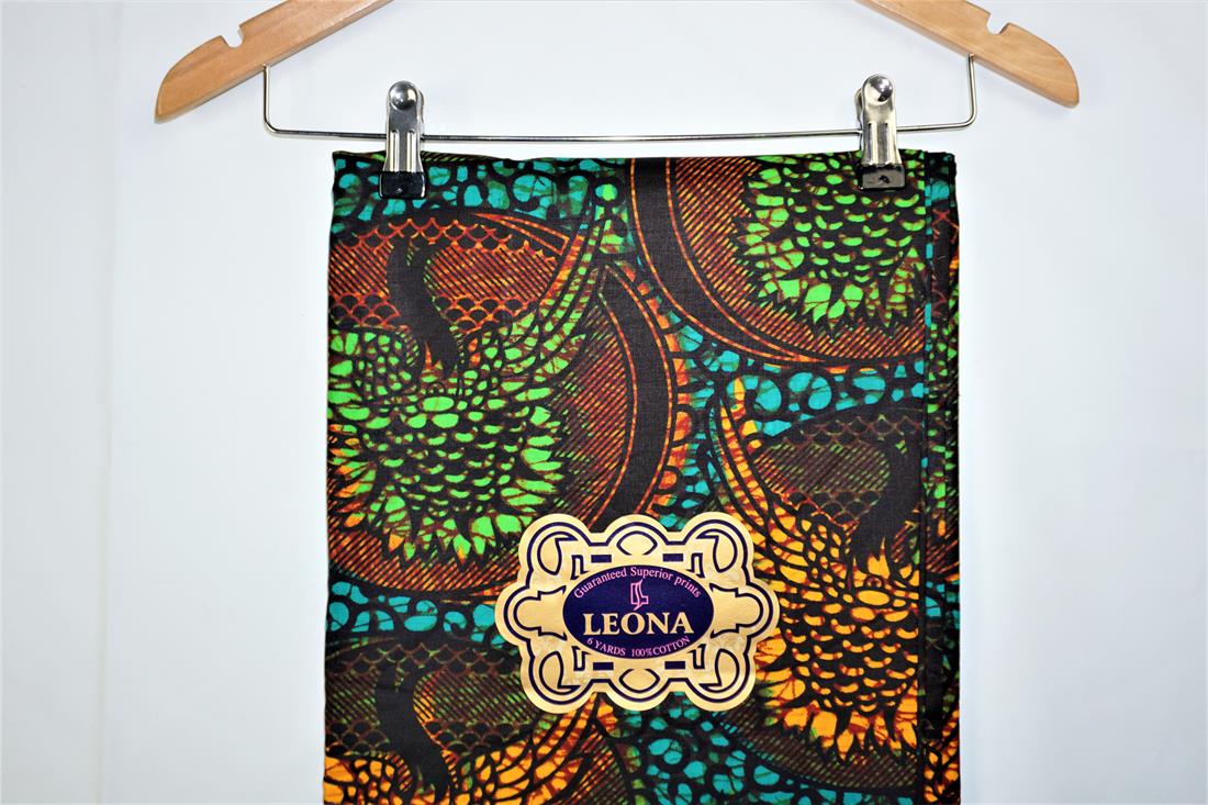 Multicolour Cotton African Wax Prints 6 Yards