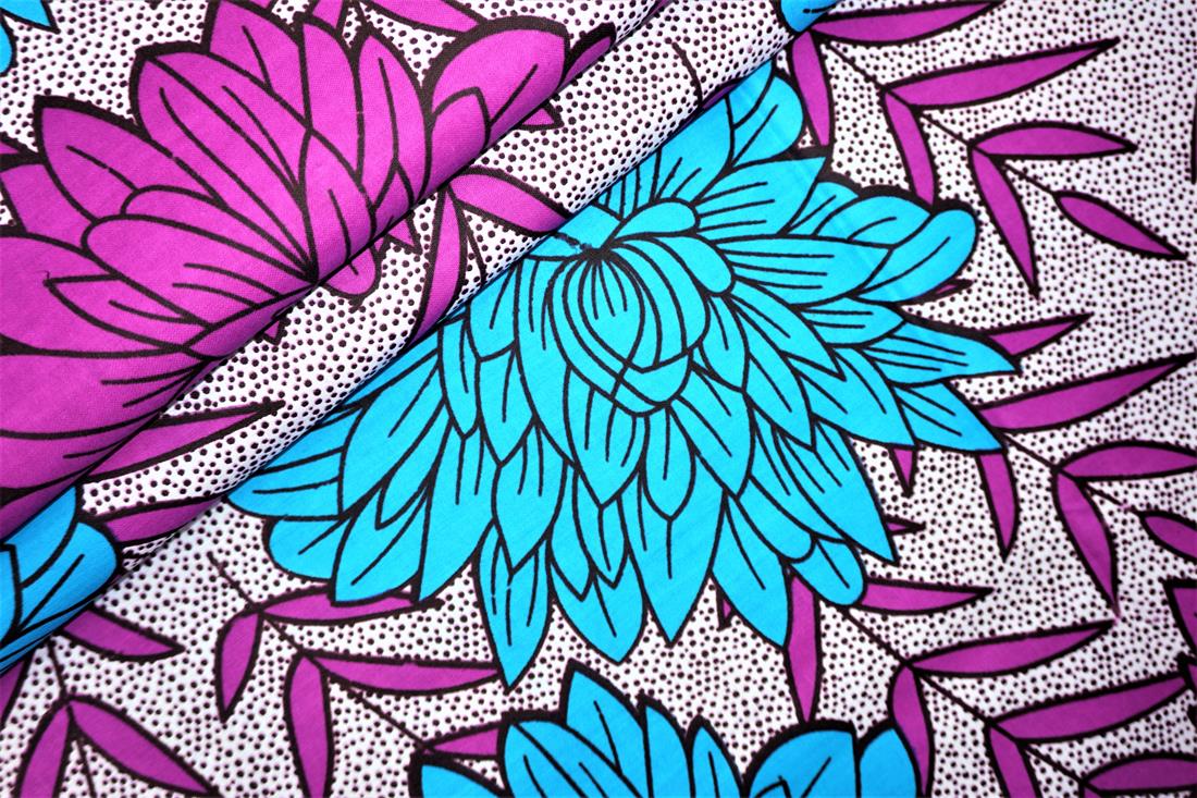 Multicolour Cotton African Wax Prints 6 Yards